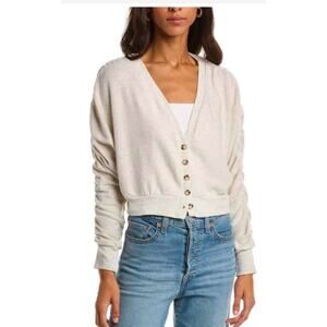 Project Social T Aura Cozy Cardigan Size S buttery mustard yellow